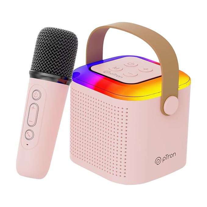 PTron Newly Launched Fusion Tunes 10W Mini Bluetooth Speaker (Light Pink)