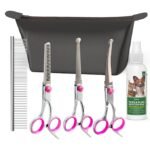V4 Dog Grooming Shears Set | 6 Piece Stainless Steel Pet Grooming Kit