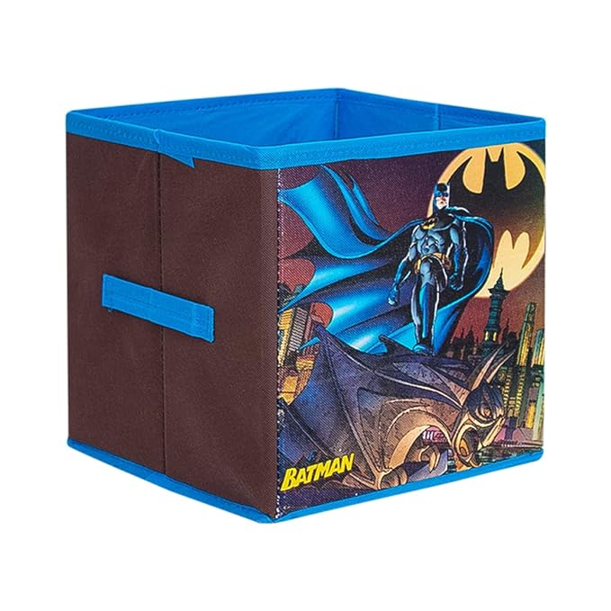 PrettyKrafts Batman SBS BM1 Toys Organizer Storage Box for Kids, Small, Blue