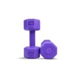 AIVIN Coregrip 1.0 PVC Dumbbells I Set of 2 (2kg Each) (Purple)