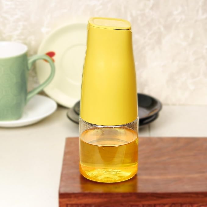The Earth Store 500 ML Yellow Plastic Oil Dispenser