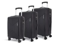 KAMILIANT by American Tourister Savvy|Trolley Bag Set of 3 (55+70+80 cms) Black