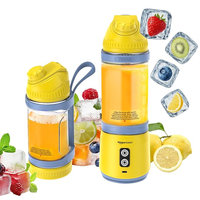 Amazon Basics Portable Blender for Juices, Smoothies and Shakes | 700 ml