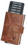 WildHorn Customizable Leather Wallet for Gifting (Tan Crunch)