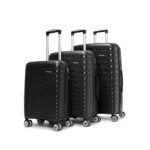 ACEPACK – STARLINK Set Of 3 Pieces (Small + Medium + Large) Trolley Bag, Lightweight Luggage Suitcase With Spinner 8 Wheel, Unbreakable Polypropylene Hard Shell, In-Built Number Lock, 3 Years Warranty