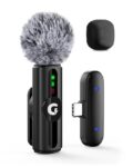 GRENARO Mic for YouTube Wireless, 3-Level Adjustable Noise Reduction Mic (Single Channel Type-C Port Version)
