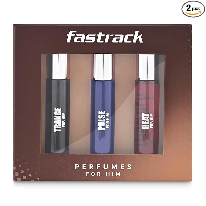 Fastrack Men Perfume Travel Pack (3 x 20ml) Citrus Compact Fragrance Set for Rakhi Gifting