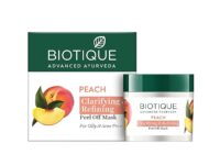 Biotique Bio Peach Clarifying and Refining Peel Off Mask for Oily and Acne Prone Skin, 50g