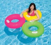 Intex Heer Vinyl Inflatable Pool Swim Tube with 2 Handles 30-inch (Multicolour, 8 Years and Up)